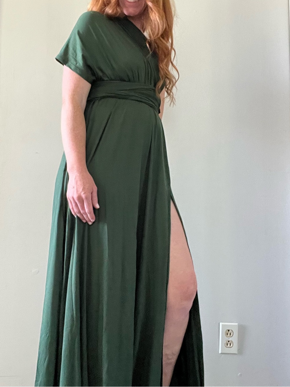 Dress Day | Forest Green Convertible Wrap Maxi Dress